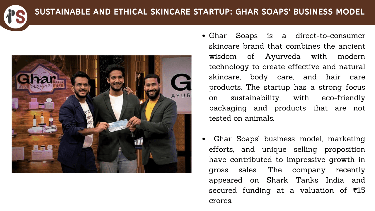 Sustainable and Ethical Skincare Startup: Ghar Soaps' Business Model