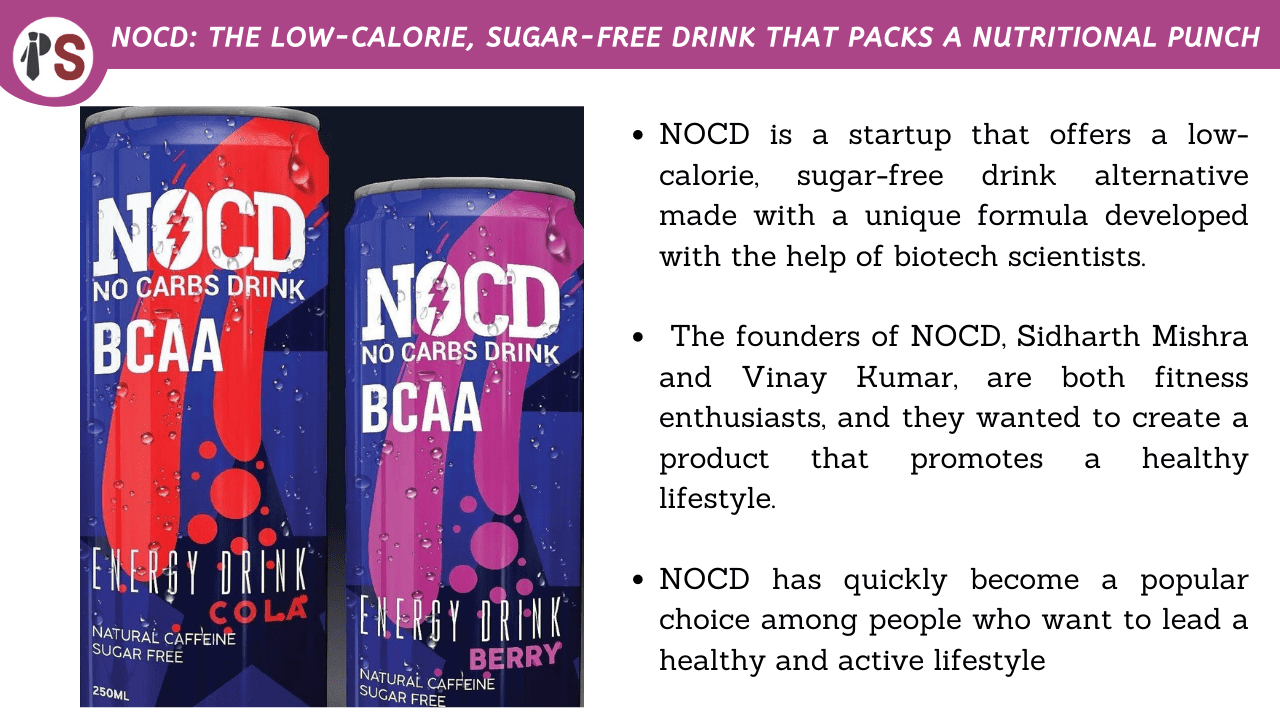 NOCD: The Low-Calorie, Sugar-Free Drink That Packs a Nutritional Punch