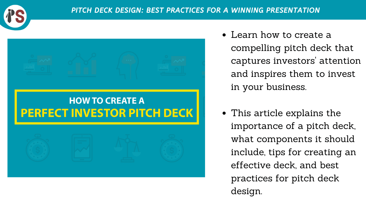 Pitch Deck Design: Best Practices for a Winning Presentation