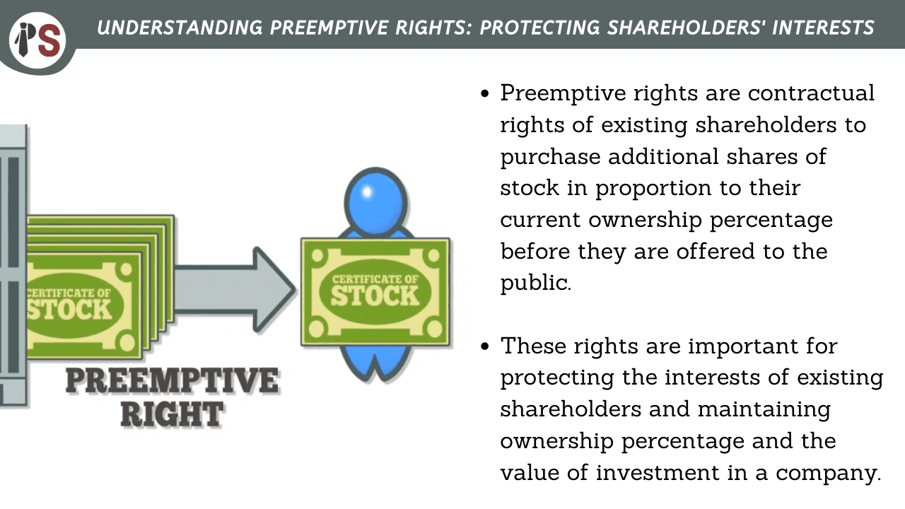Understanding Preemptive Rights: Protecting Shareholders' Interests