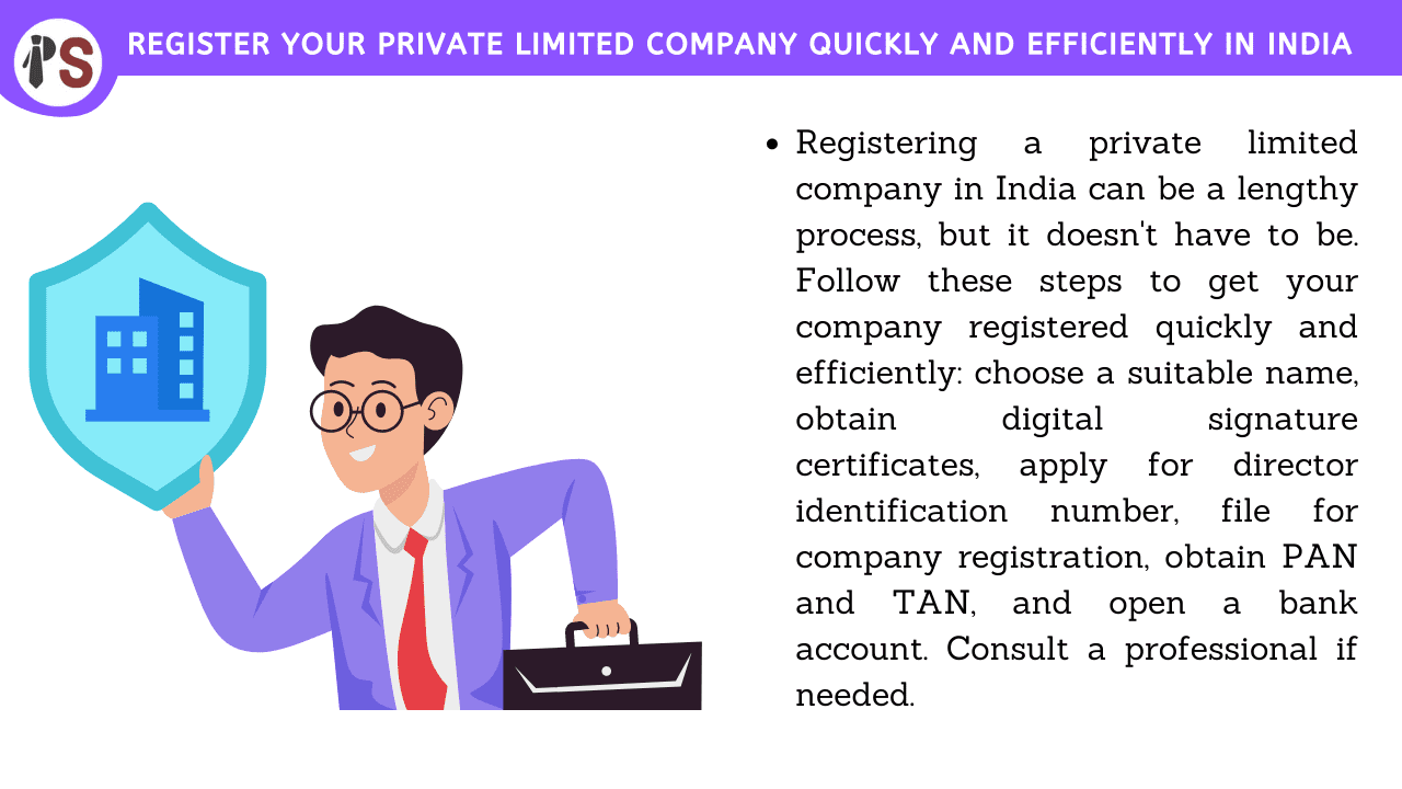 Register Your Private Limited Company Quickly and Efficiently in India
