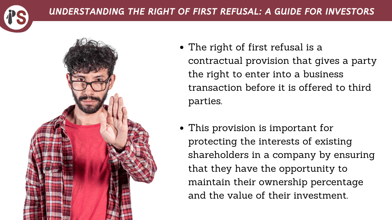 Understanding the Right of First Refusal: A Guide for Investors