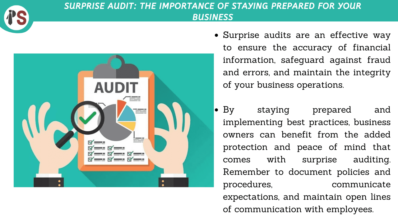 Surprise Audit: The Importance of Staying Prepared for Your Business