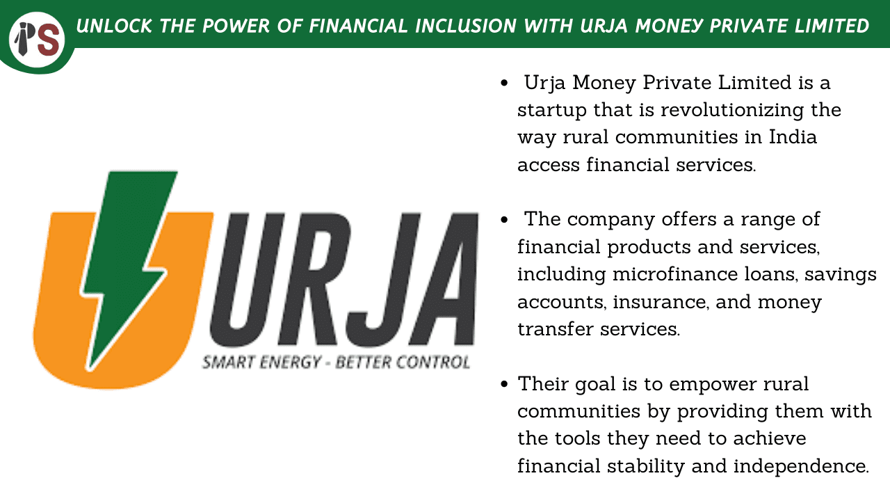 Unlock the Power of Financial Inclusion with Urja Money Private Limited