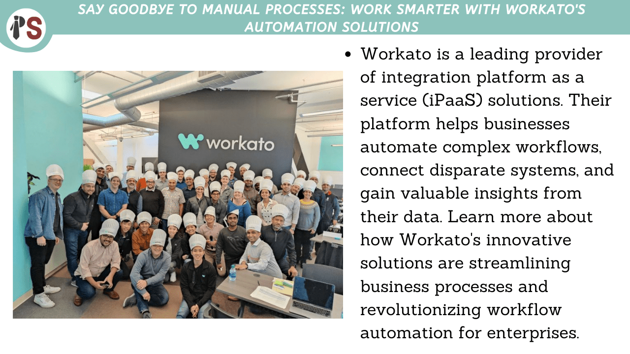 Say Goodbye to Manual Processes: Work Smarter with Workato's Automation Solutions