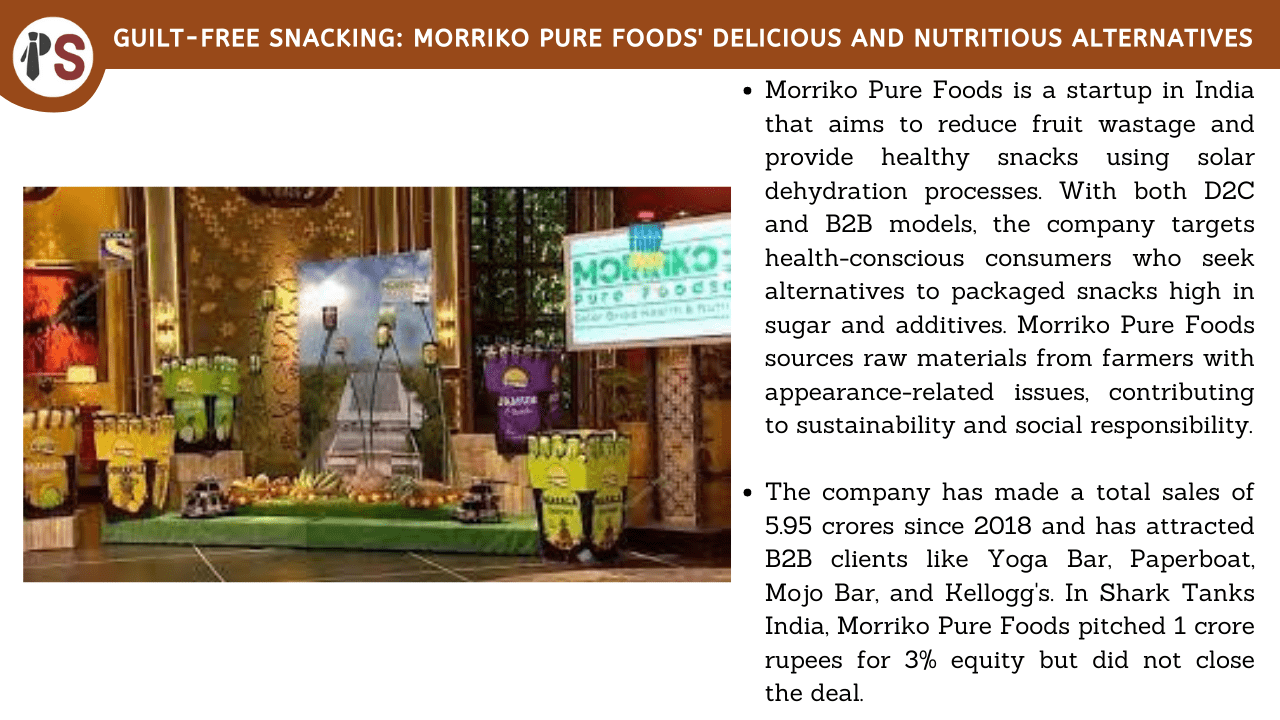 Guilt-Free Snacking: Morriko Pure Foods' Delicious and Nutritious Alternatives