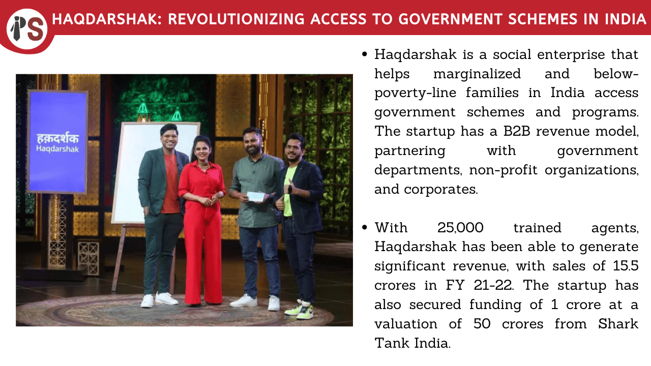 Haqdarshak: Revolutionizing Access to Government Schemes in India