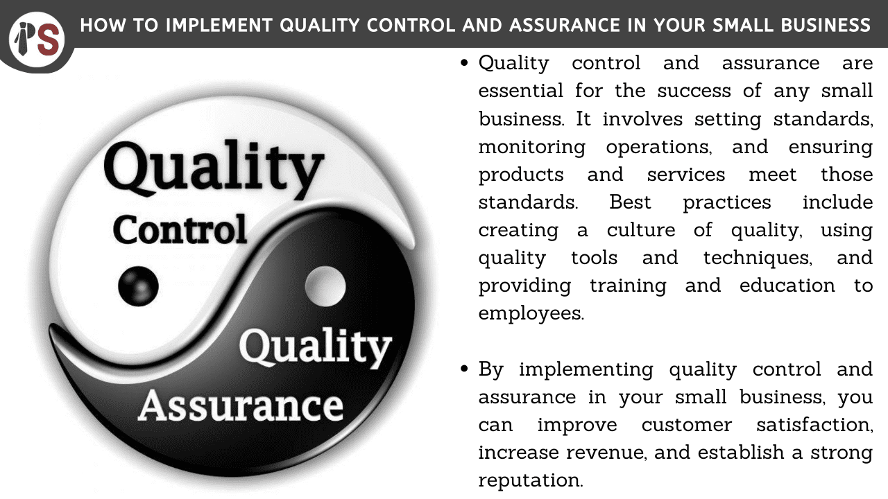 How to Implement Quality Control and Assurance in Your Small Business