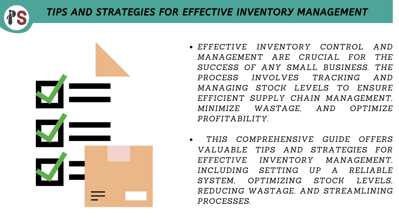 Tips and Strategies for Effective Inventory Management