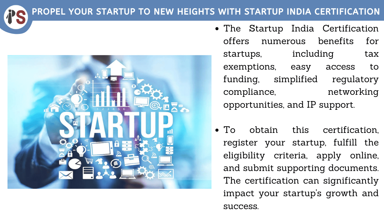 Propel Your Startup to New Heights with Startup India Certification