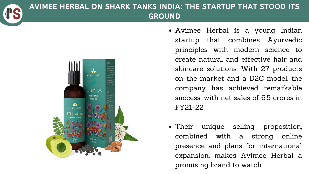 Avimee Herbal on Shark Tanks India: The startup that stood its ground